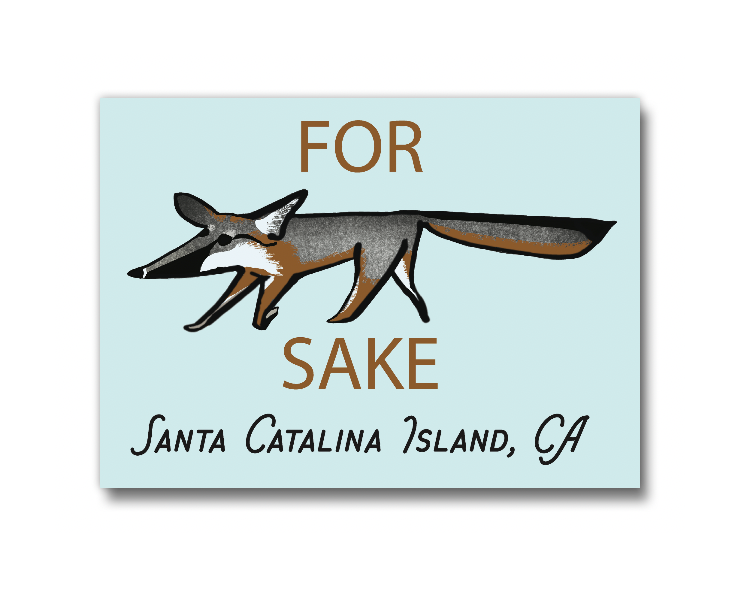 For Fox Sake Island Fox Magnet Santa Catalina Island, CA
