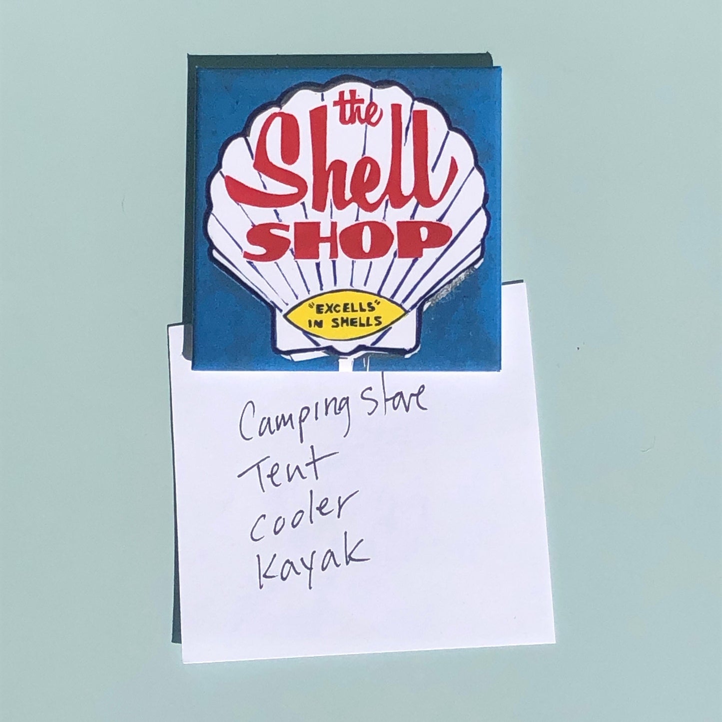 Magnet- The Shell Shop, Morro Bay, CA 2.5 in. Square Magnet