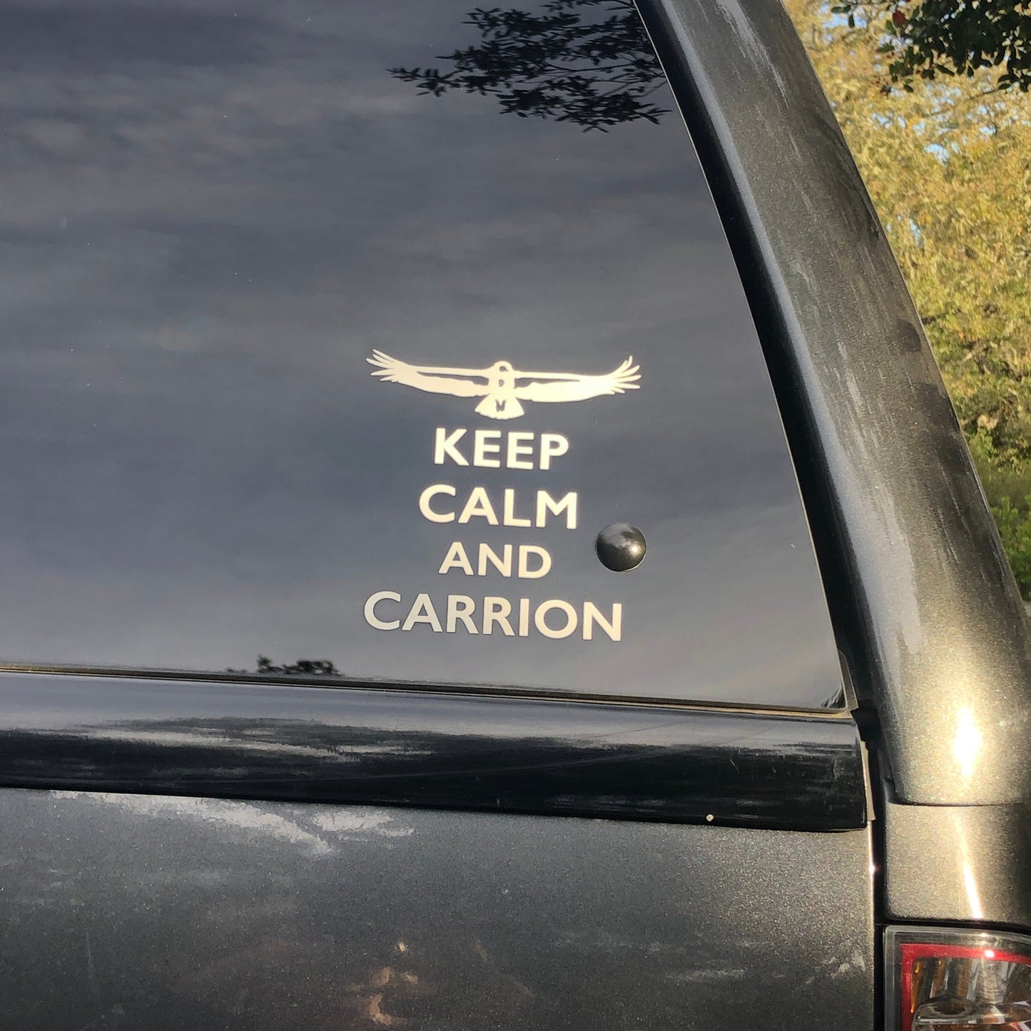 Keep Calm and Carrion California Condor Weather Resistant Vinyl Decal