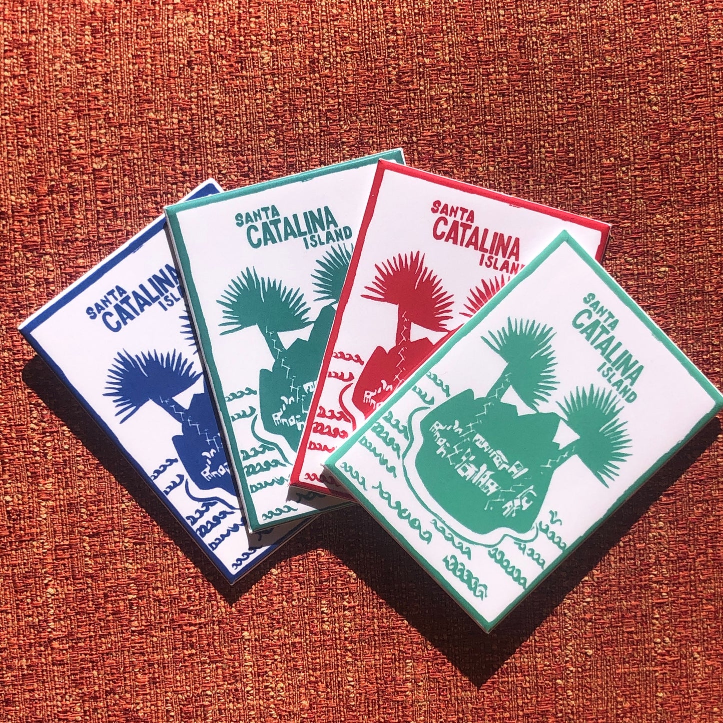 Santa Catalina Island Magnet, 2.5 x 3.5” Retro Travel Art, Avalon, Two Harbors, Vintage Catalina Memorabilia