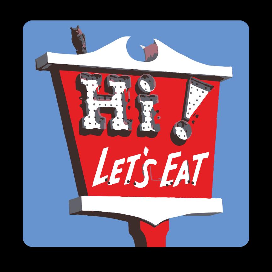 Hi! Let's Eat-Lompoc, CA Greeting Card
