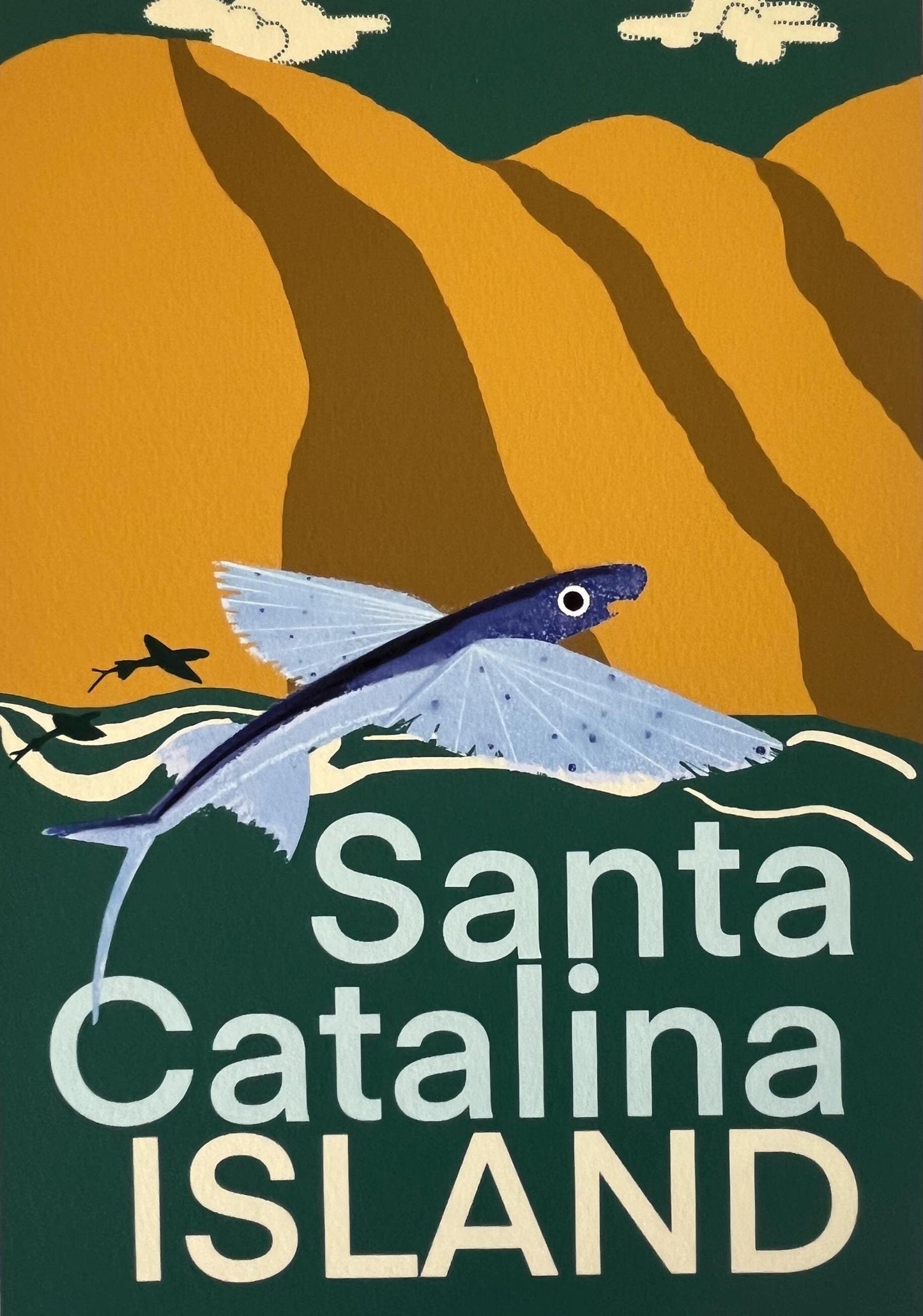 Santa Catalina Island Flying Fish Print Limited Edition