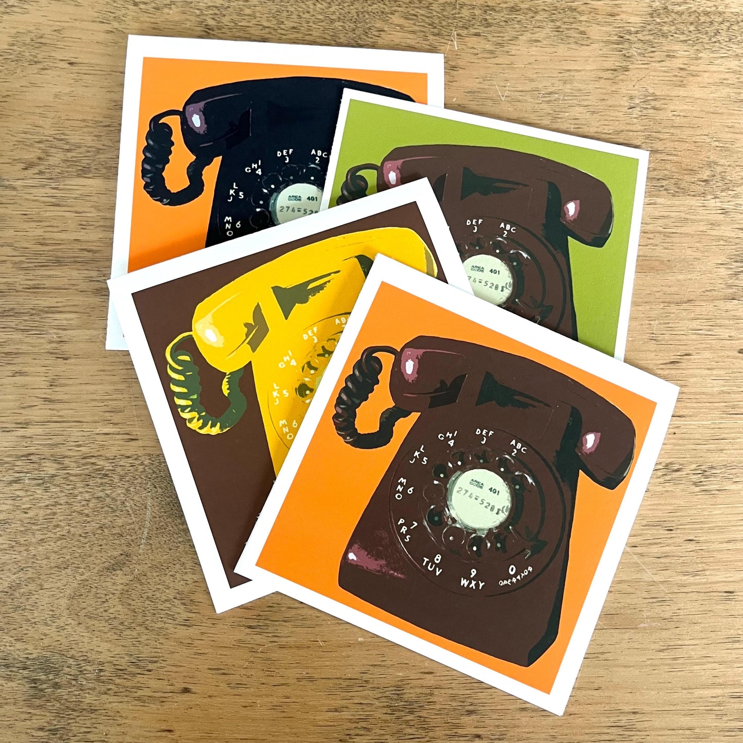 'Call Me' Vintage Rotary Telephone Greeting Card
