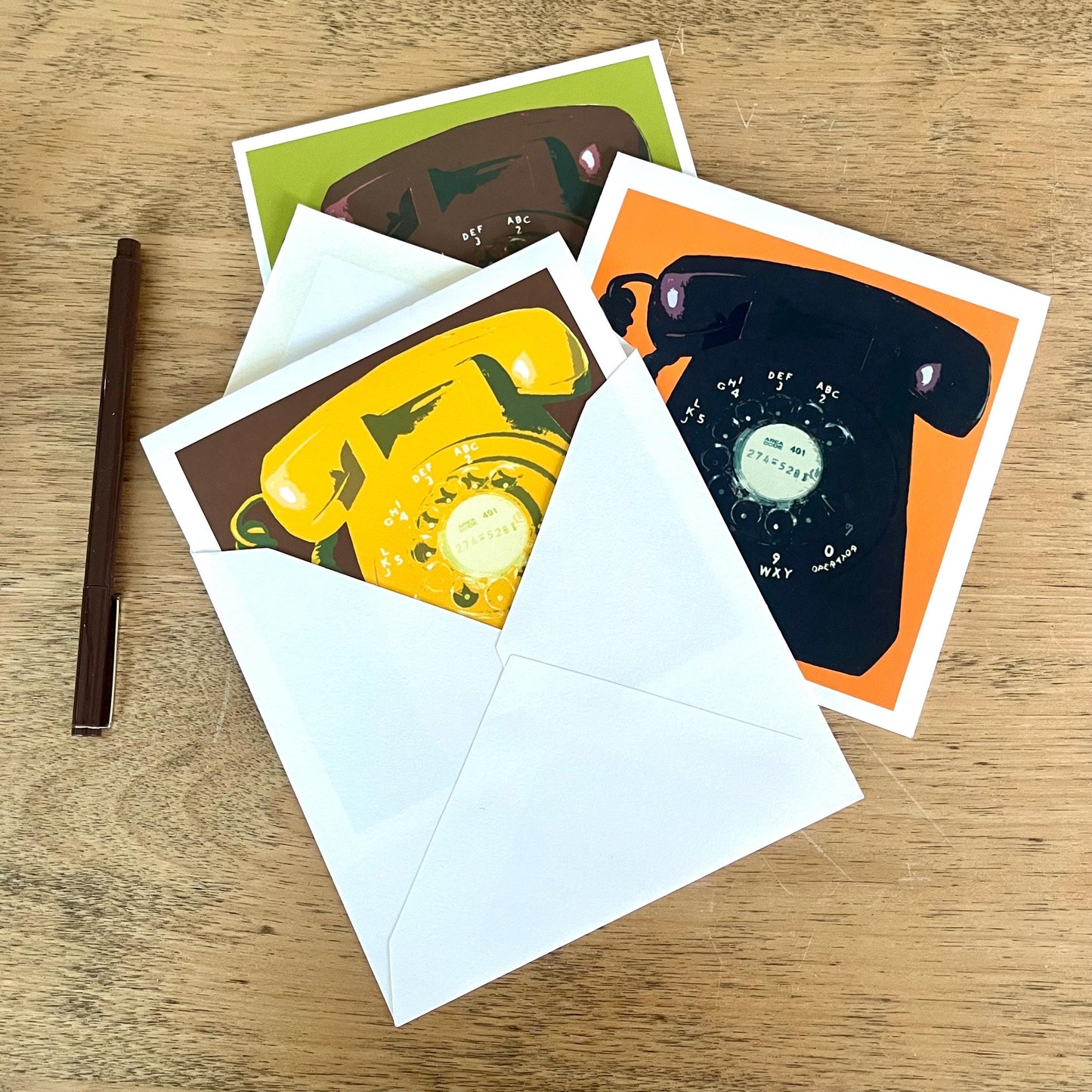'Call Me' Vintage Rotary Telephone Greeting Card