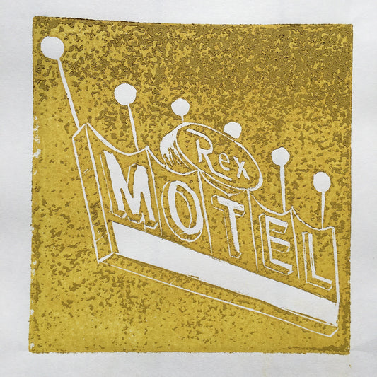 Rex Motel- Salinas Hand Pulled Print MDF Relief Print Limited Edition