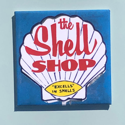 Magnet- The Shell Shop, Morro Bay, CA 2.5 in. Square Magnet