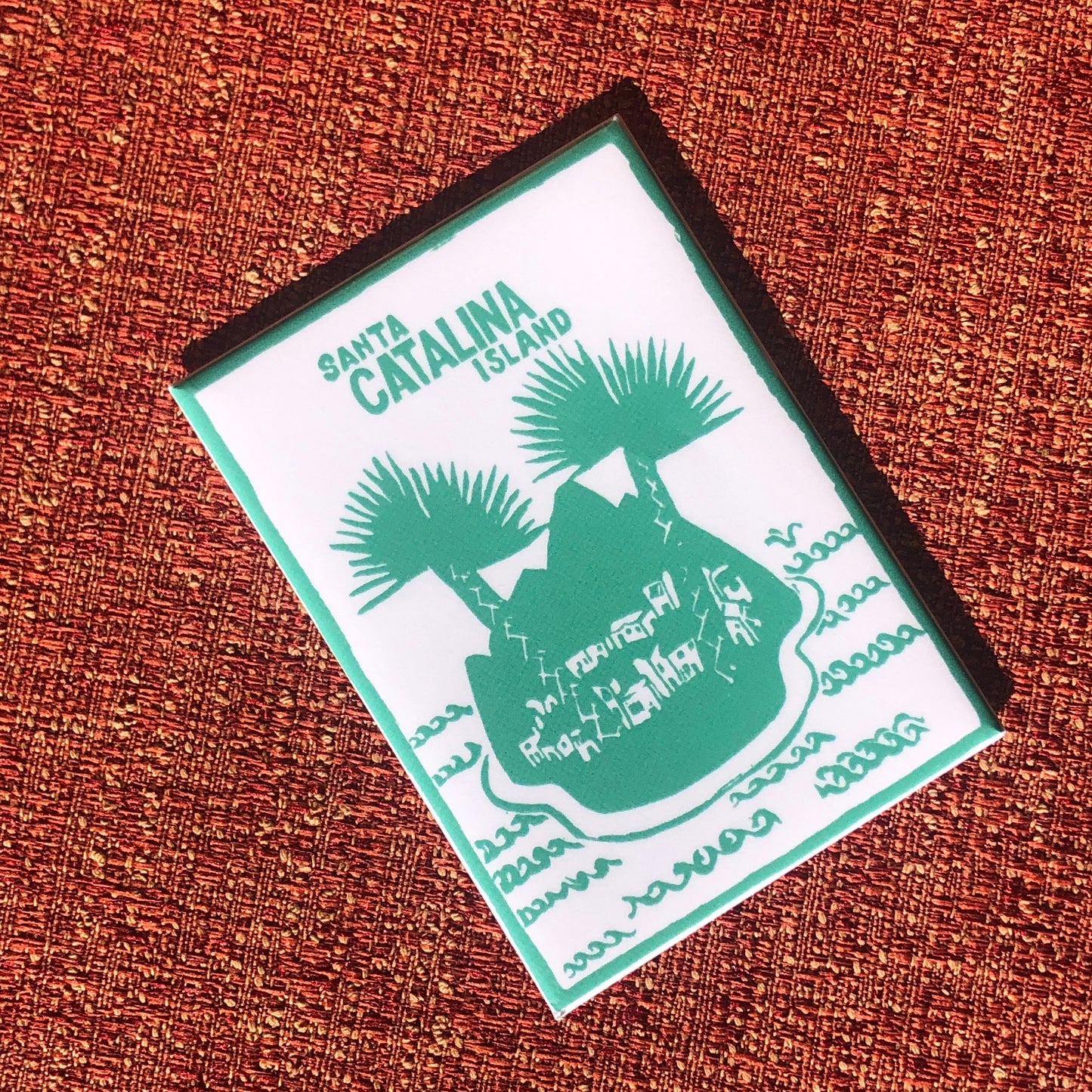 Santa Catalina Island Magnet, 2.5 x 3.5” Retro Travel Art, Avalon, Two Harbors, Vintage Catalina Memorabilia