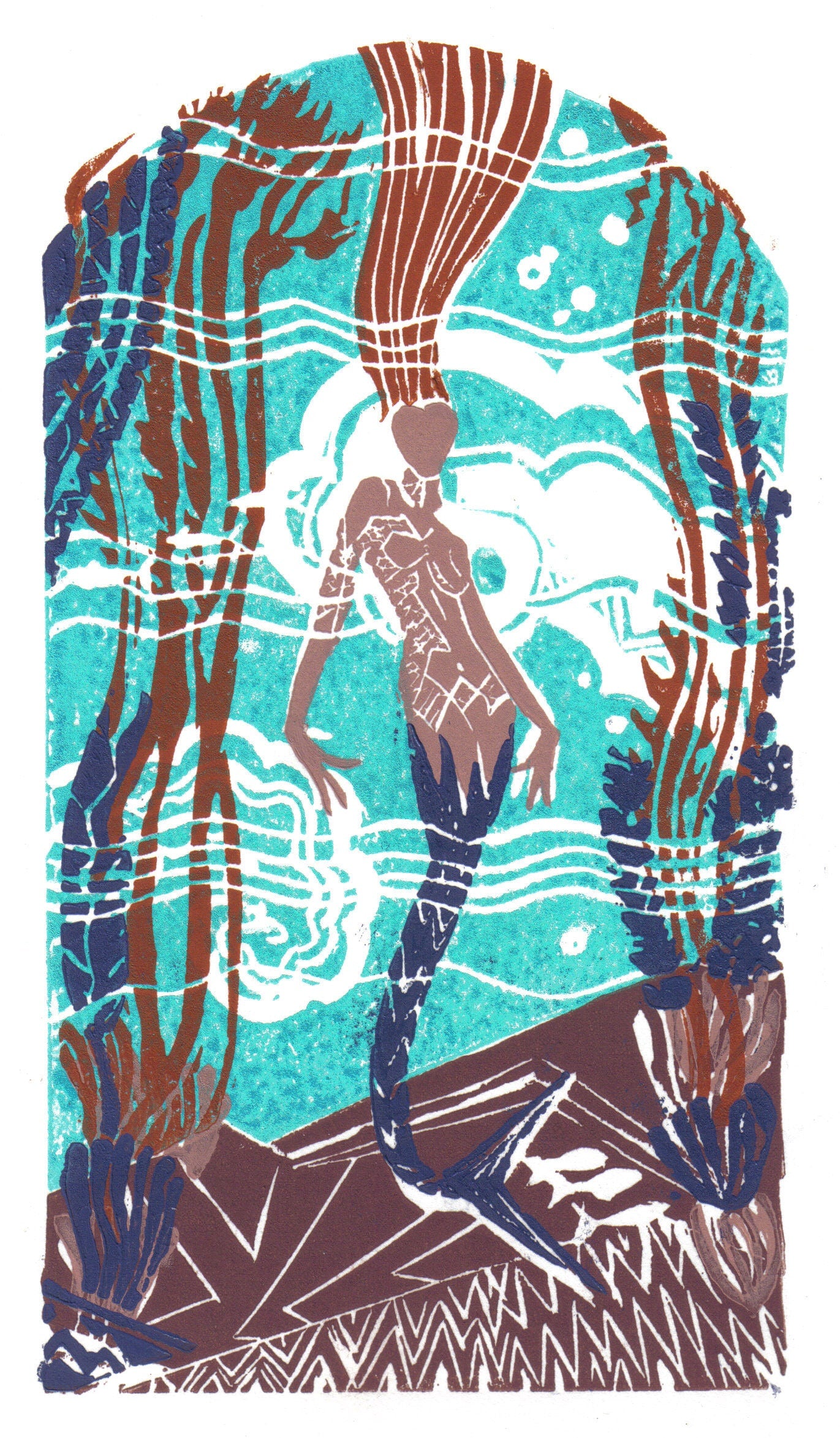Catalina Island Casino Mermaid Print