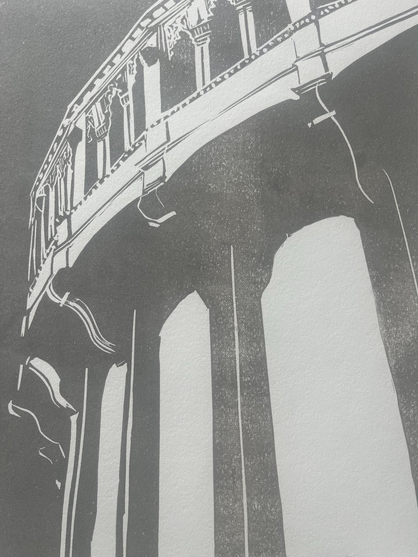 Catalina Casino Art Print Limited Edition Linocut Avalon Bay Original Art Deco Architecture SoCal Historical Print Island Art Collectors